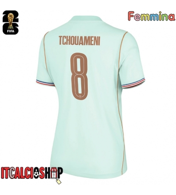 Francia Aurelien Tchouameni #8 Seconda Maglia Femmina Mondiali 2026 Manica Corta